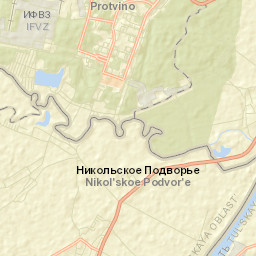 Protvino Street Map