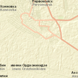 Pervomaysk Street Map