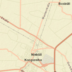 Niebüll Street Map