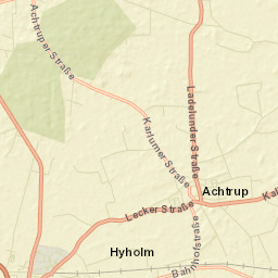 Achtrup Street Map
