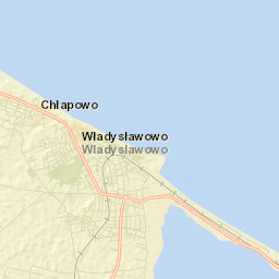 Władysławowo Street Map