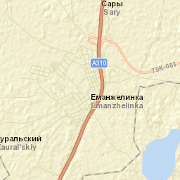 Yemanzhelinka Street Map