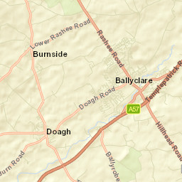 Ballyclare Street Map