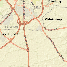 Jarplund-Weding Street Map