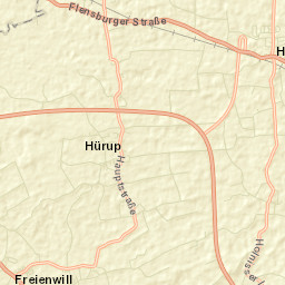 Hürup Street Map