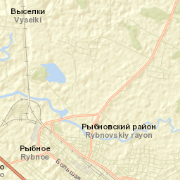 Rybnoye Street Map