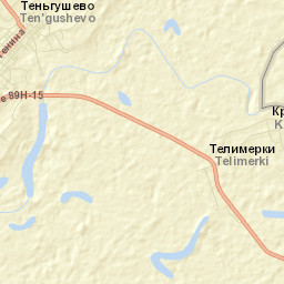Ten’gushevo Street Map