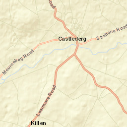 Castlederg Street Map