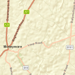 Moneymore Street Map