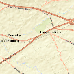 Templepatrick Street Map