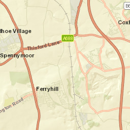 West Cornforth Street Map