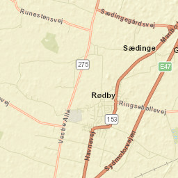 Rødby Street Map