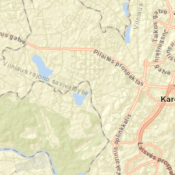 Justiniškės Street Map