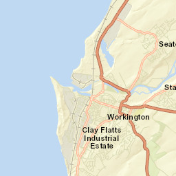 Workington Street Map