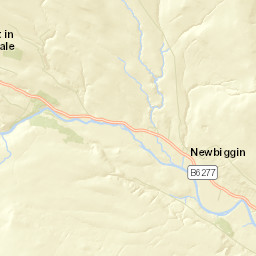 B6277, Barnard Castle, County Durham DL12 Street Map
