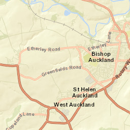 Bishop Auckland, County Durham DL14 9TW, UK Street Map