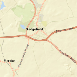 Sedgefield Street Map