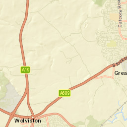 Hartlepool Street Map