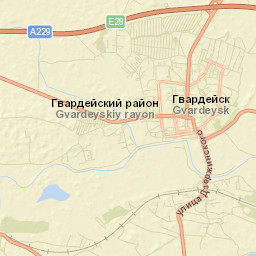Gvardeysk Street Map