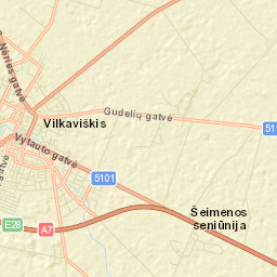Vilkaviškis District Municipality Street Map
