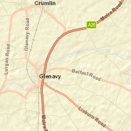 Glenavy Street Map