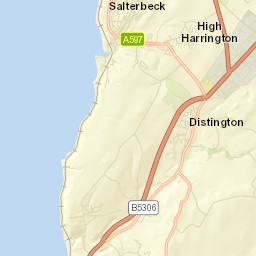 25 Church Road, Workington, Cumbria Street Map