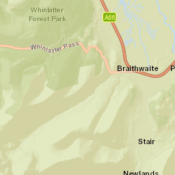 A66, Lake District National Park Information Street Map