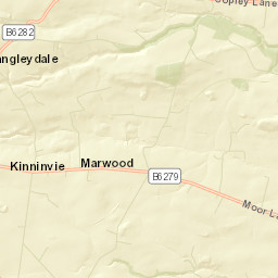 Dent Gate Lane, Barnard Castle, County Durham Street Map