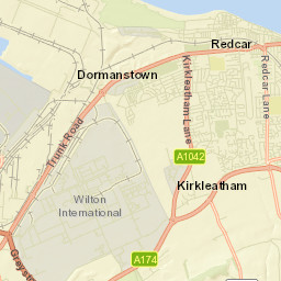 Redcar Street Map