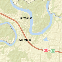 Birštonas Street Map