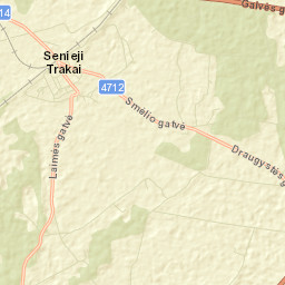 Senieji Trakai Street Map