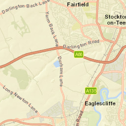 32 Roundhay Drive, Stockton-on-Tees TS16 Street Map