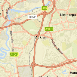 Thornaby-on-Tees Street Map