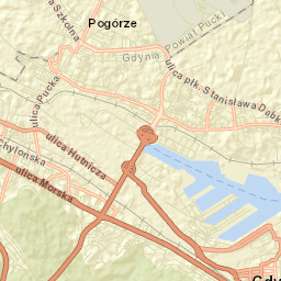 Pogórze Street Map