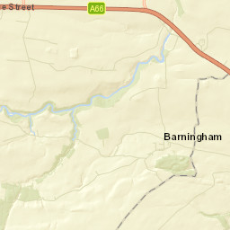 Moor Lane, Richmond, North Yorkshire Street Map