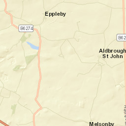 B6274, Richmond, North Yorkshire DL11 Street Map