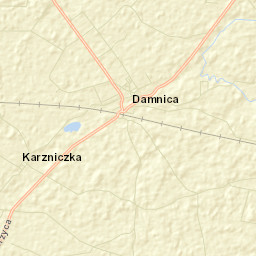Damnica Street Map