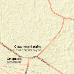 Smarhon’ Street Map