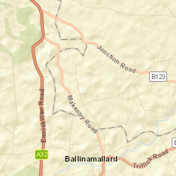 Irvinestown Street Map