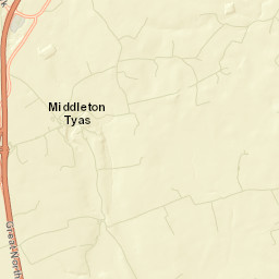 Kneeton Lane, Richmond, North Yorkshire Street Map