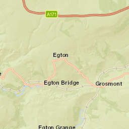 A171, North York Moors National Park, Whitby, North Yorkshire Street Map