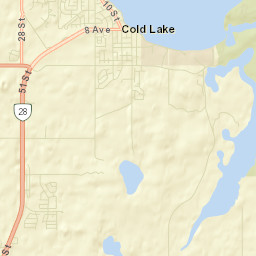 28 Street, Cold Lake, AB T0A, Canada Street Map