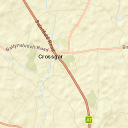 Crossgar Street Map