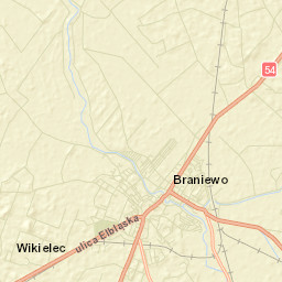 Braniewo Street Map