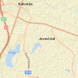 Kalvarija Street Map