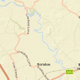 Fleetham Lane, Northallerton, North Yorkshire Street Map