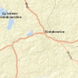 Sierakowice Street Map