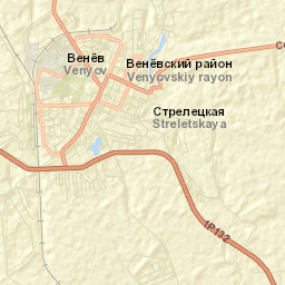 Venëv Street Map