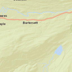 Yorkshire Dales National Park, A684, Hawes, North Yorkshire D Street Map
