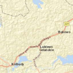 Kolbudy Street Map